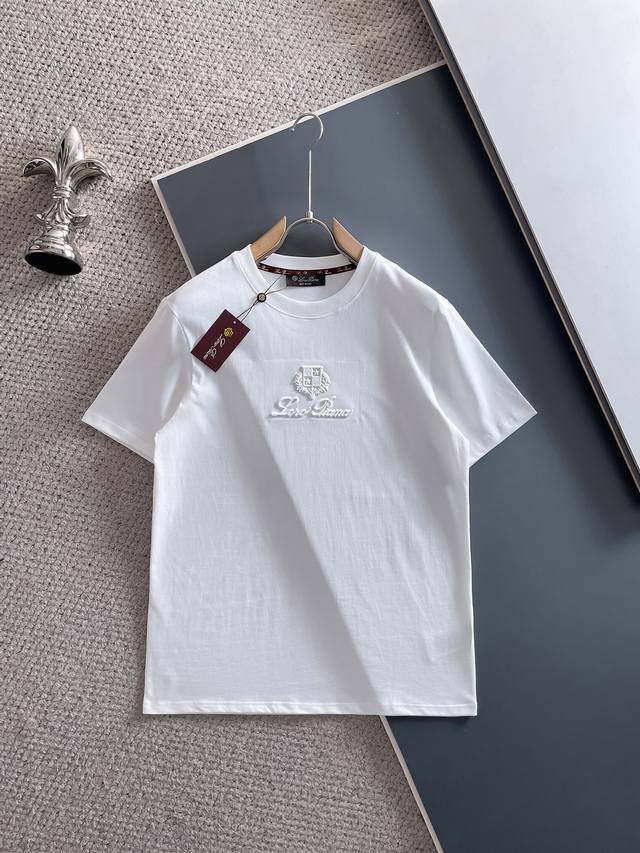 Loro Piana 25Ss Spring and Summer new model, the latest short-sleeved round neck