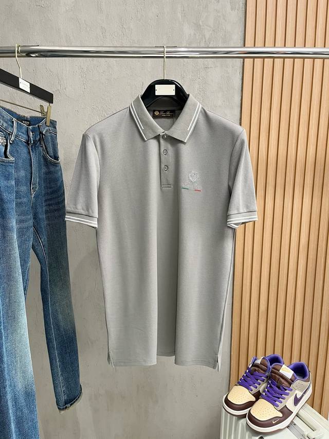 Lp2530 Spring and summer new men's logo short-sleeved Polo shirt, continuing the
