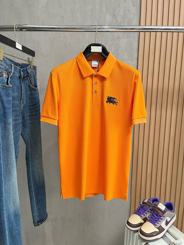 BURBERRY 2025 Spring/Summer new men's logo short-sleeved Polo shirt, continuing