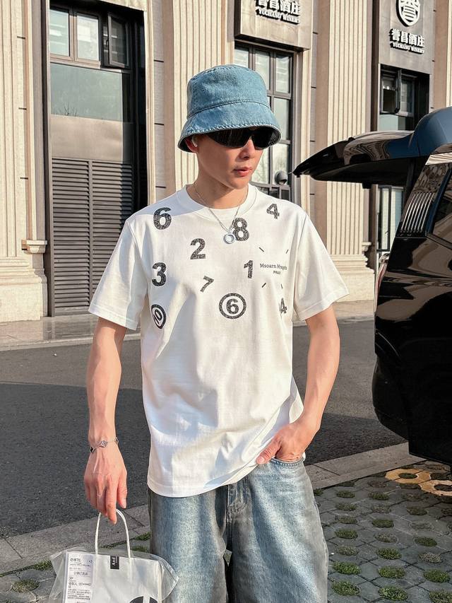 Margiela's 2025 spring and summer new unisex couple's casual loose cotton round