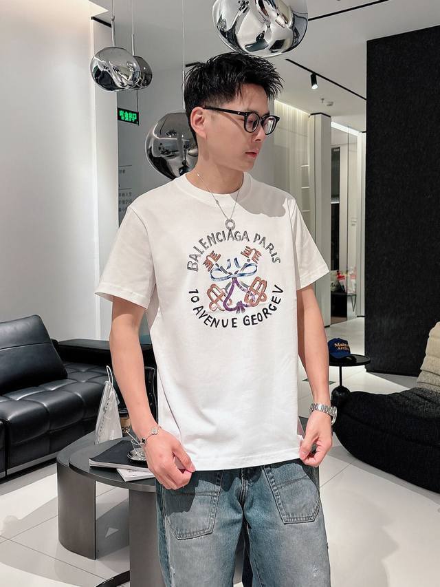 Balenciaga, 2025S spring and summer new style, new letter logo, loose and slim