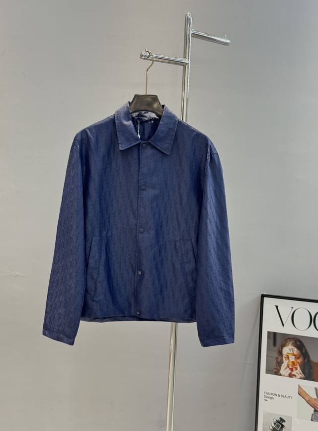 Dior 25Ss new blue twill fabric. Original order recommendation! Oblique printed