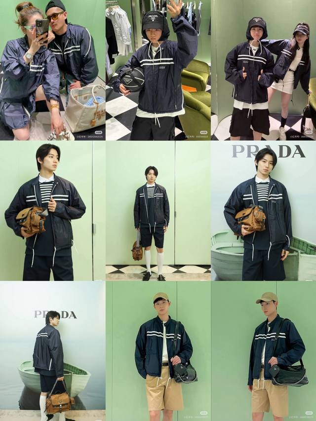 Prad A Prada 25Ss new recycled nylon jacket. Unisex. Original order recommended!