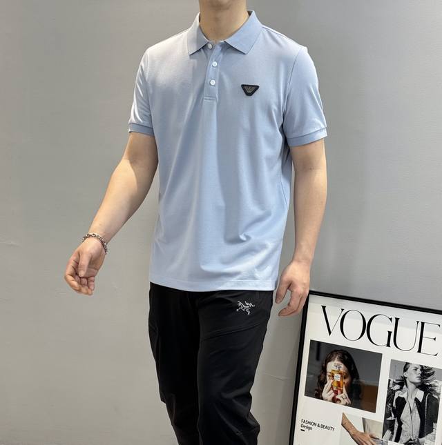 Invincible push. . Armani 25S Spring and Summer Men's Polo.. Evergreen style! C