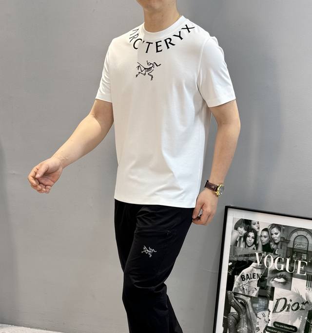 Tops and pants Arc'tery* 24S summer mercerized short sleeves.. 190G mercerized