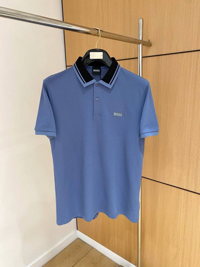New spring and summer short-sleeved lapel T-shirt Polo, high-end version for cu