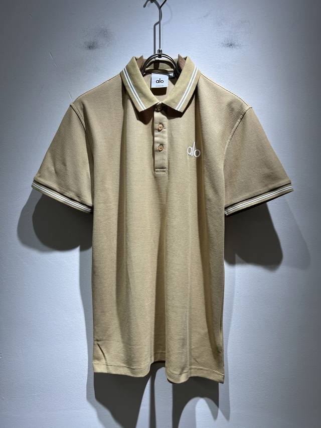 Alo 2025 Spring and Summer new men's short-sleeved Polo shirt, the brand's lates