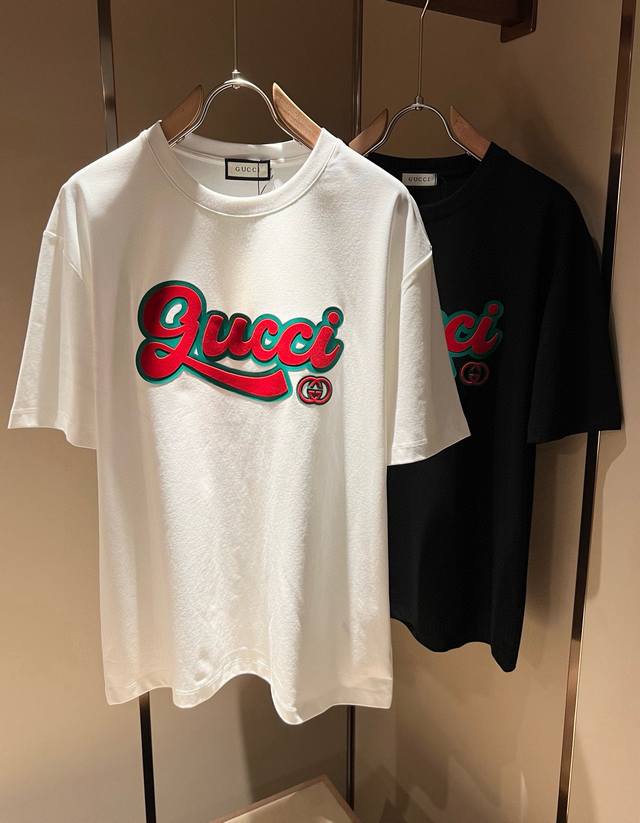 Gucc* Gujia's new 2025 spring and summer unisex couple's casual loose cotton rou