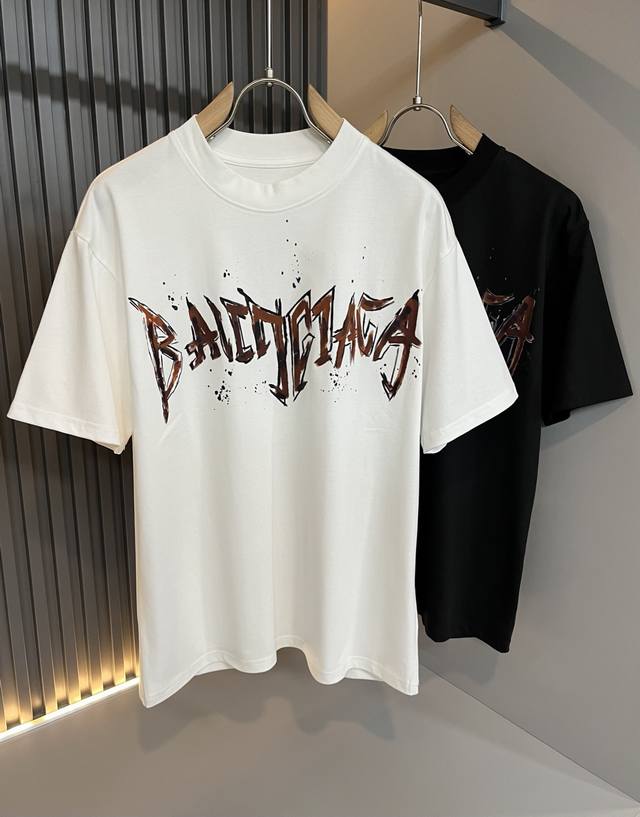 Balenci*Ga Paris* House 2025 Spring and Summer New Men's and Women's Short-Sleev