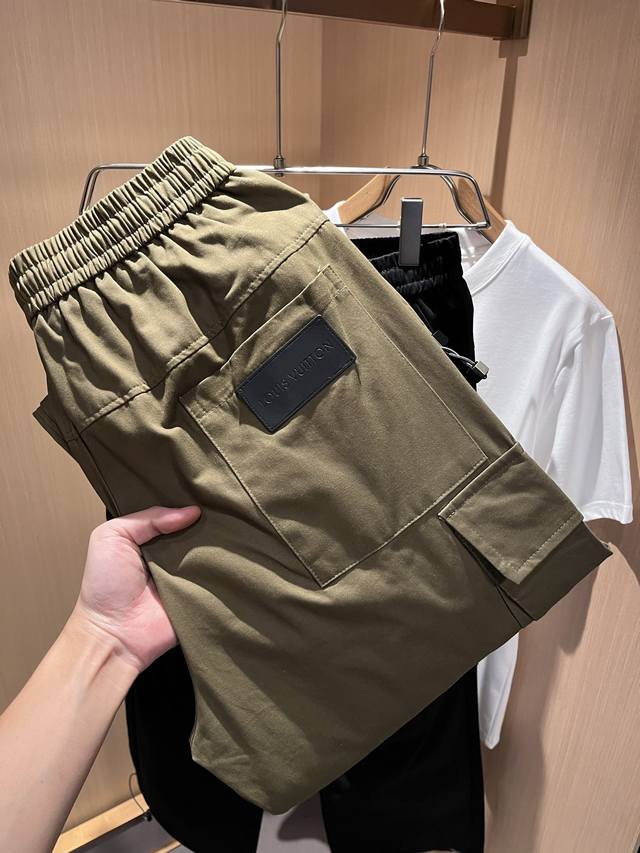 Louls**Vultt*NLouis*den 2025 spring and summer new elastic waist casual pants! L