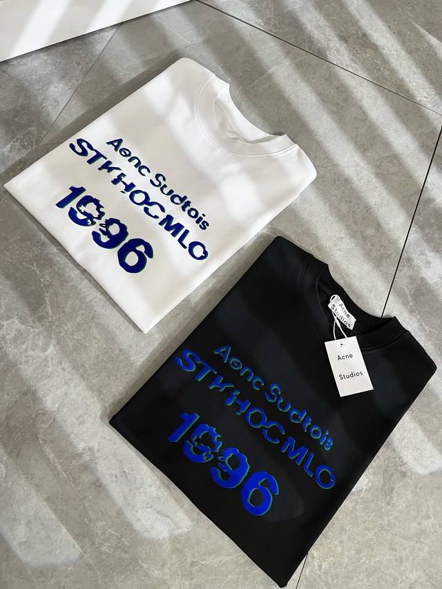 Acne Studi*Os2025 spring and summer new men's and women's short-sleeved T-shirts