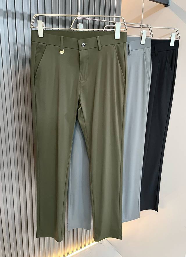 Guc*I Gujia 2025 spring and summer new fashion business casual trousers, the cas