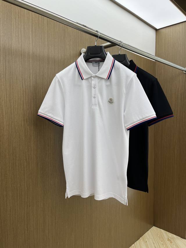 Mon 2520Ss New summer Logo men's lapel Polo shirt! Classic business men's style,