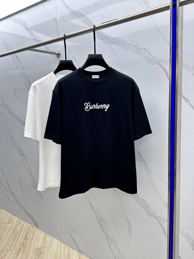 Burberry*Burberry 2025Fw Spring and Summer new round neck base outerwear T-shirt