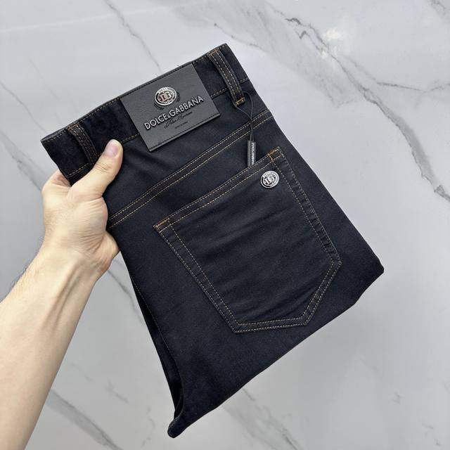 Dg*Dolce & Gabbana high-end customization, 2025 early spring thin latest jeans c