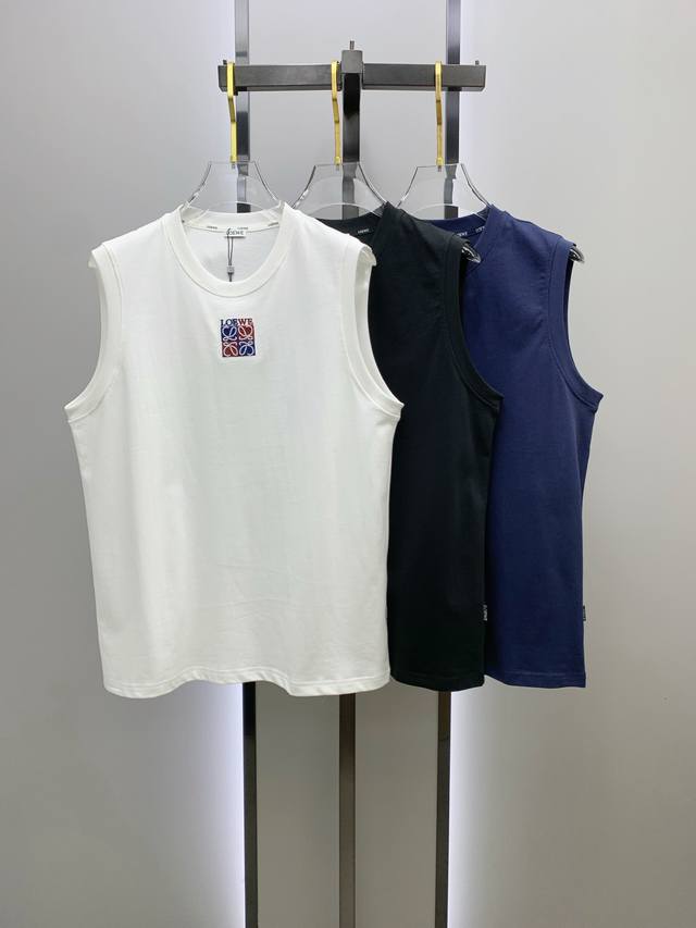 Loewe 25Ss new vest with reinforced threads on the collar and cuffs, not easy to