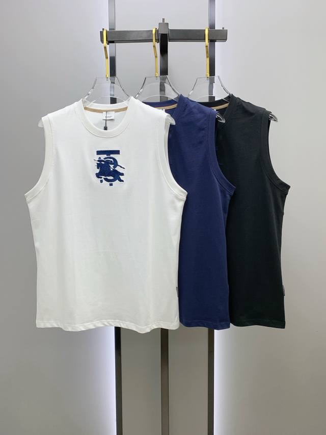 BURBERRY 25Ss New vest with reinforced threads on the collar and cuffs, not easy