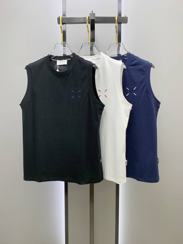 Margiela 25Ss new vest with reinforced threads on the collar and cuffs, not easy