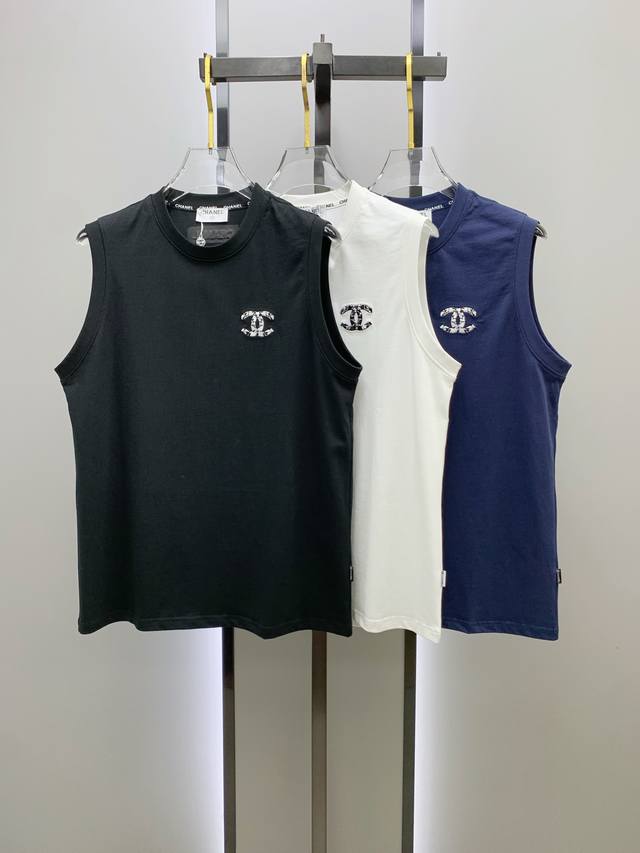 Chanel 25Ss new vest neckline and cuffs reinforced thread not easy to deform ne
