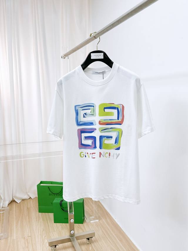 Ss Givenchy pure cotton latest fabric, the highest version, classic logo pattern