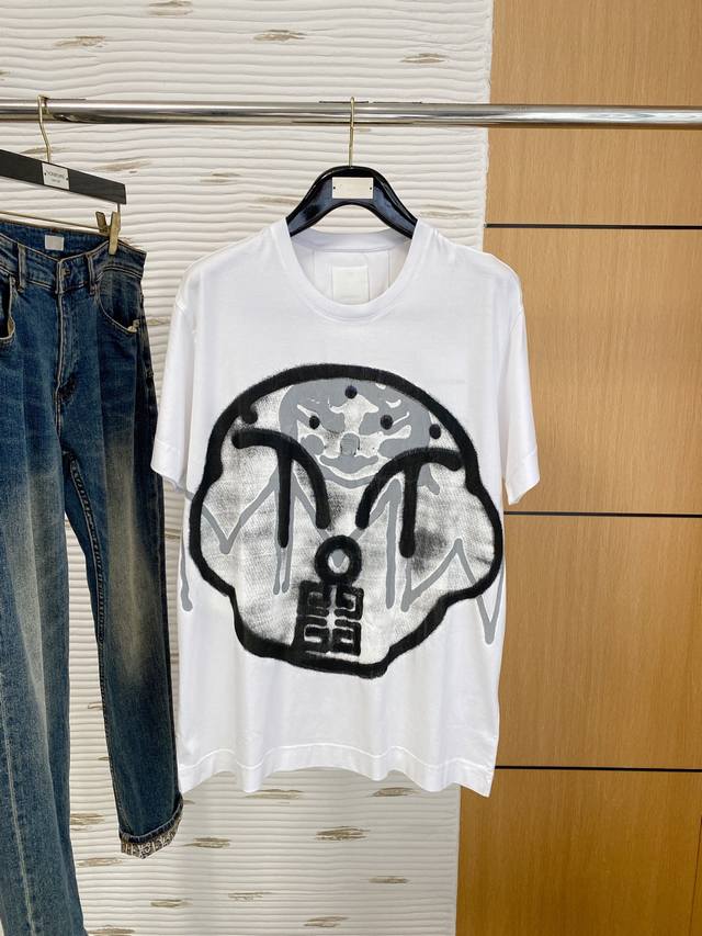 Givenchy25Ss New product in paper box packaging! Round neck short-sleeved T-shir