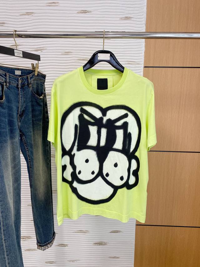Givenchy25Ss New product in paper box packaging! Round neck short-sleeved T-shir