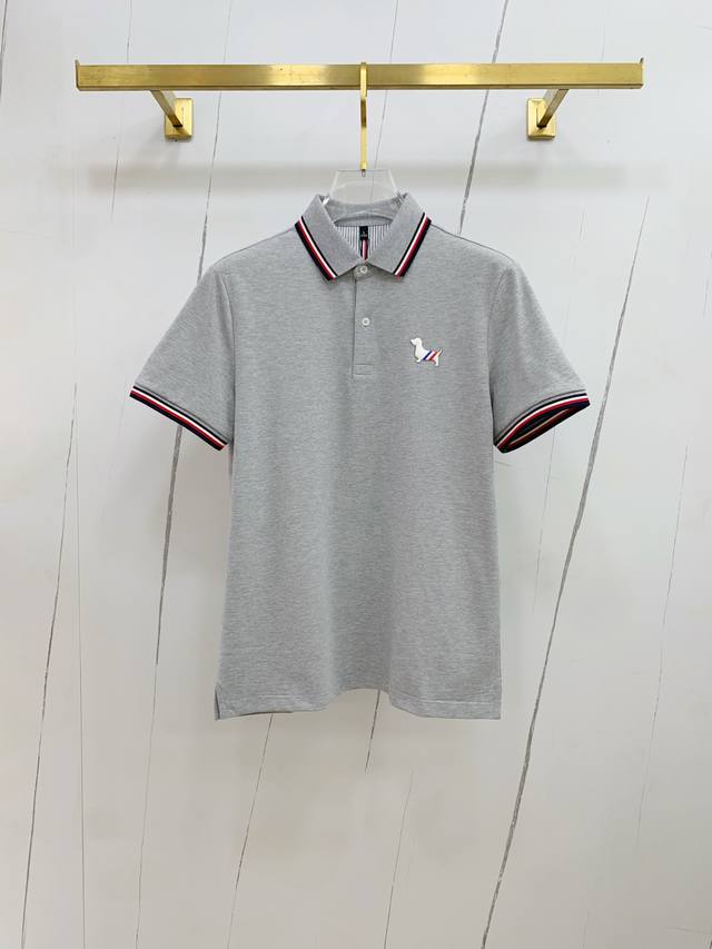 Tb Thom Browne 25Ss new spring and summer short-sleeved lapel T-shirt Polo, the