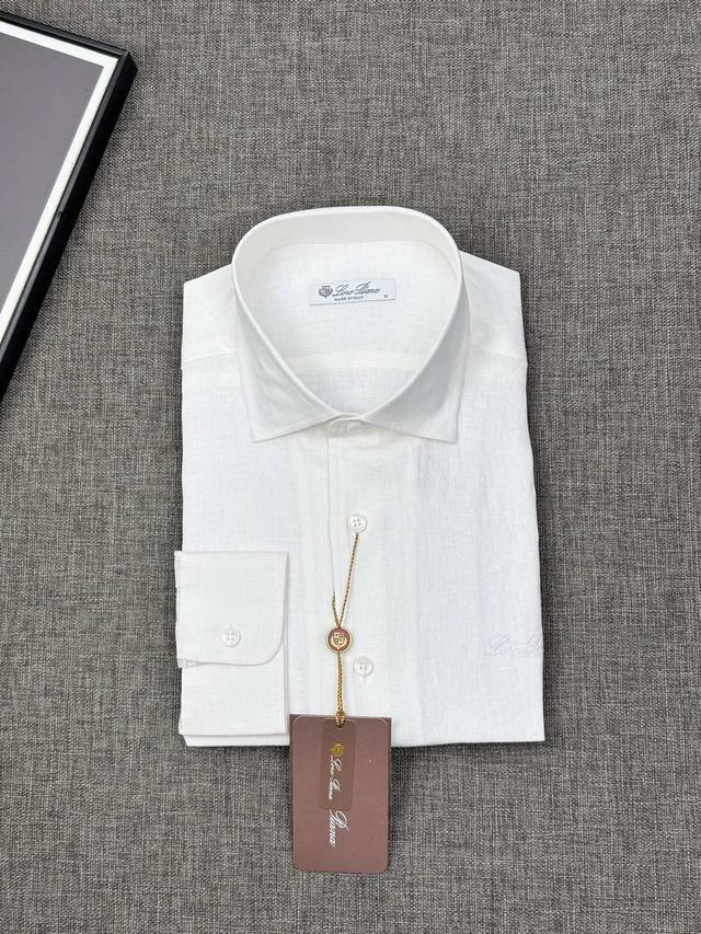 New, , Lp Light and elegant, long-sleeved linen shirt The gentle waiting in spri