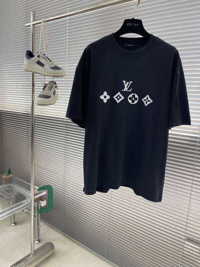 Donkey brand embroidered logo short-sleeved T-shirt 280G custom pure cotton fab