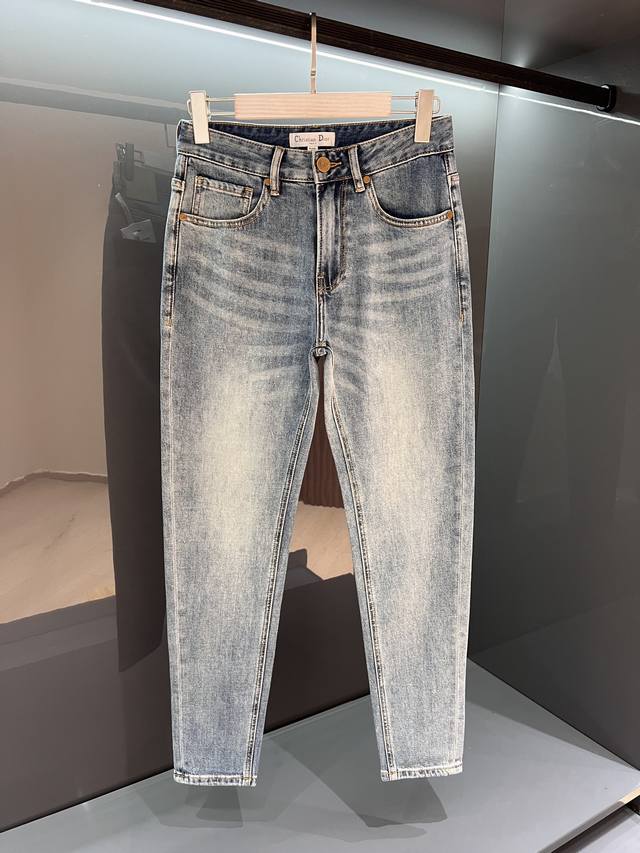 New Cd Jeans 25Ss Spring and Summer New Di*R Men's Washed Retro Charm Fashion C