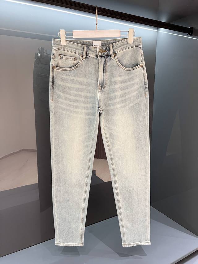 New summer thin Bur jeans 25Ss Spring and summer new men's washed retro charm f