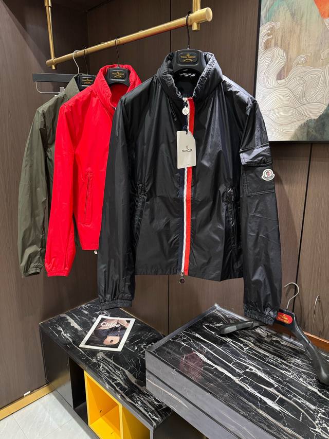Mon25S Early Spring Men's Hidden Hooded Coat Jacket.......Main body high-density