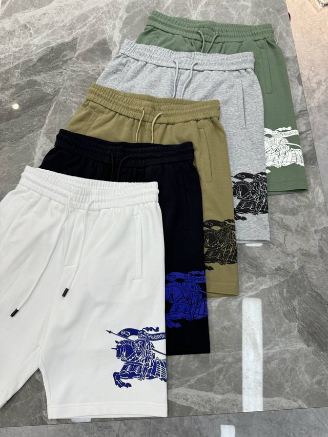 Tops and pants Bbr*Burberry*25S new style five-point casual shorts. Can be matc