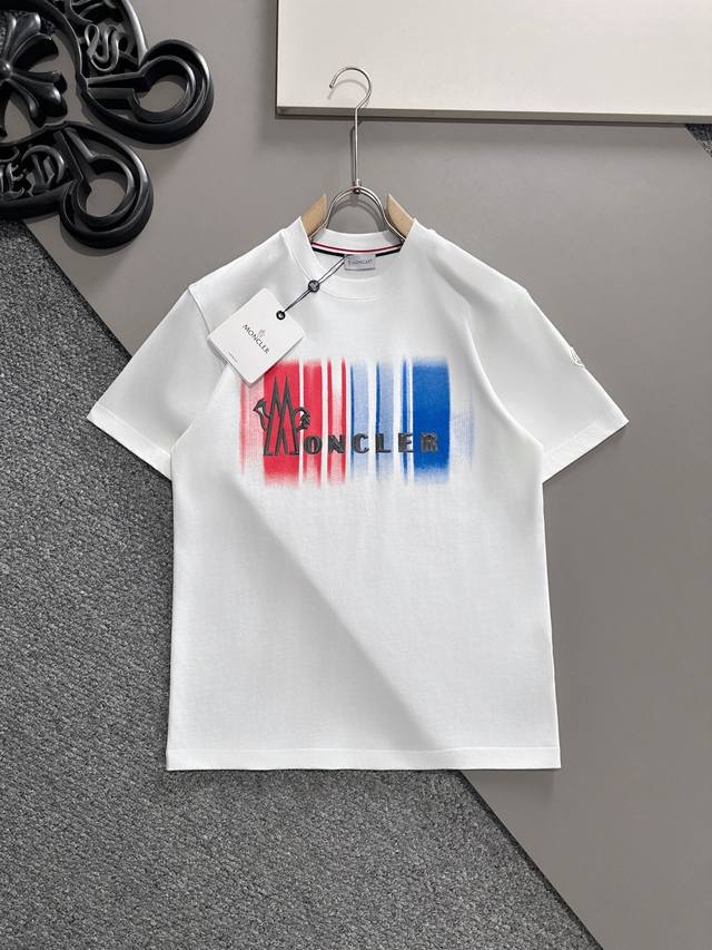 Moncler 2025 Spring and Summer latest short-sleeved T-shirt, original label cust