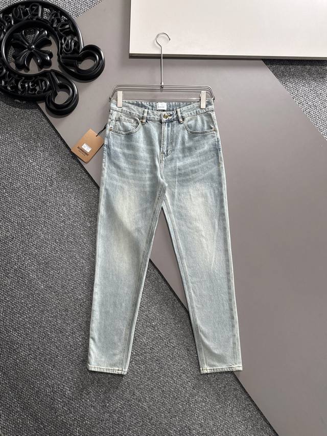 BURBERRY 2025 Spring/Summer new men's casual jeans, top quality! Channel orders,