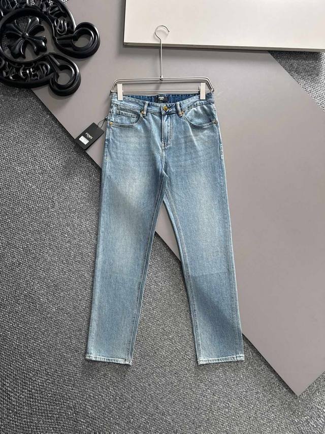 Fendi 2025 Spring and Summer new men's casual jeans, top quality! Channel order