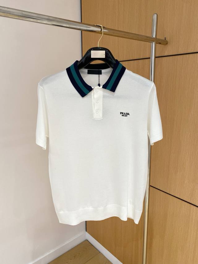 2025 Spring and Summer new knitted Polo short sleeves, imported knitted fabrics,
