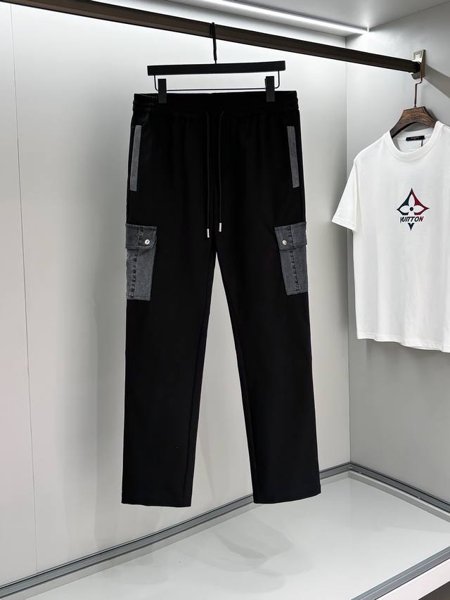 New arrival Prada 2025 new arrival Classic metal triangle logo workwear trouser