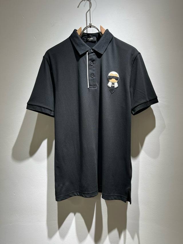Fen Fendi 2025 Spring/Summer new short-sleeved Polo shirt! The plain version is