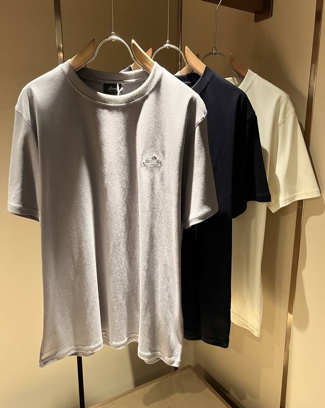 Brioni 2025 Spring and Summer Men's latest trade order short-sleeved T-shirt, f