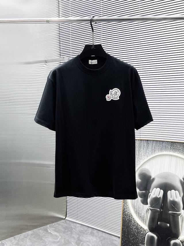 Moncler 2025 new round neck short-sleeved T-shirt, high-end version! Custom-mad