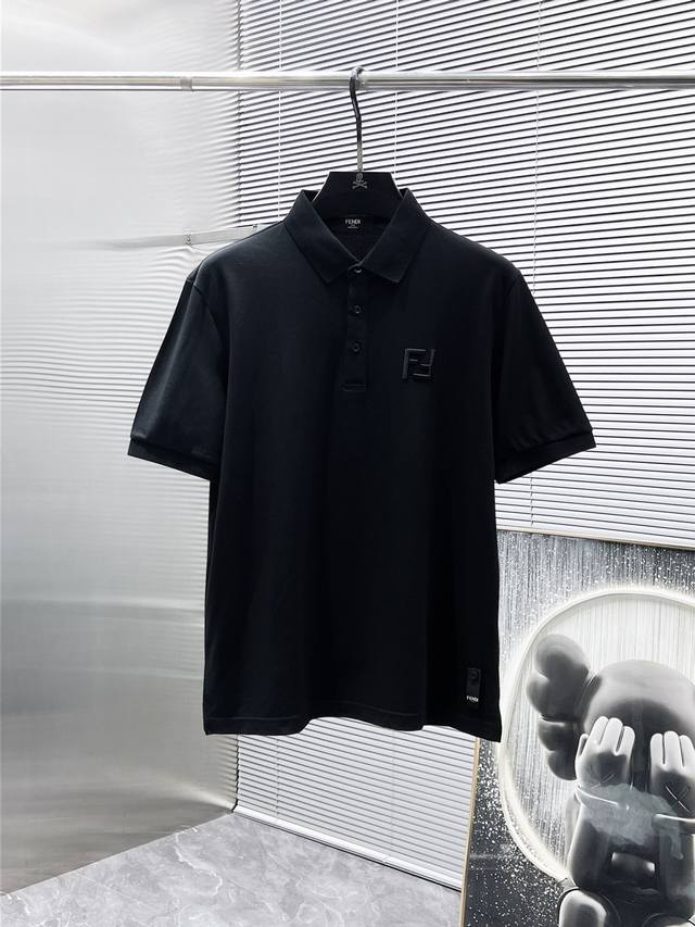 Fendi 2025Ss new summer lapel short-sleeved T-shirt Polo shirt, high-end version
