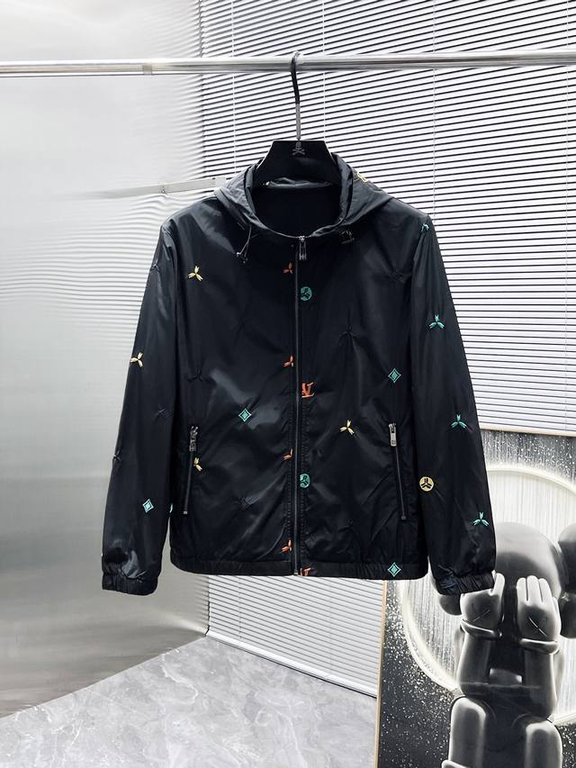Louis Vuitton Lv 2025Ss Spring and Summer new men's hooded sun protection jacket