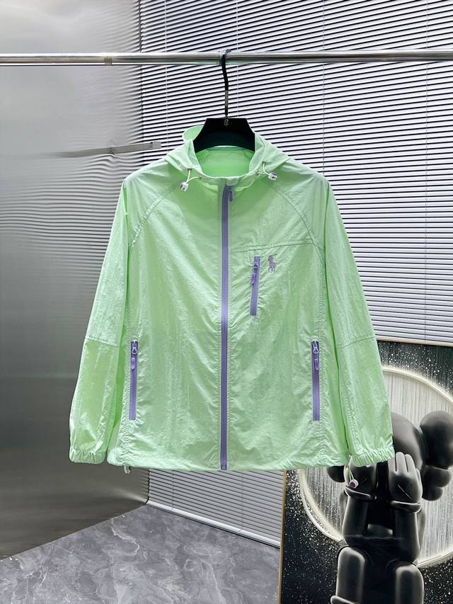 Paul 2025Ss Spring and Summer new men's hooded sun protection jacket, high-end v