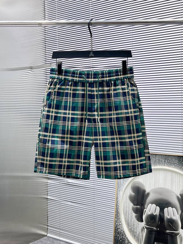 BURBERRY 2025Ss new summer casual shorts, high-end version! Custom-made fabrics