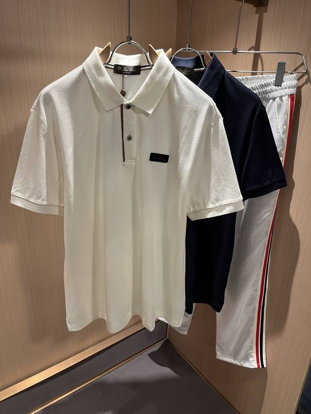 Loro Piana 2025 Spring/Summer Men's Polo Shirt, the latest trade order short-sle