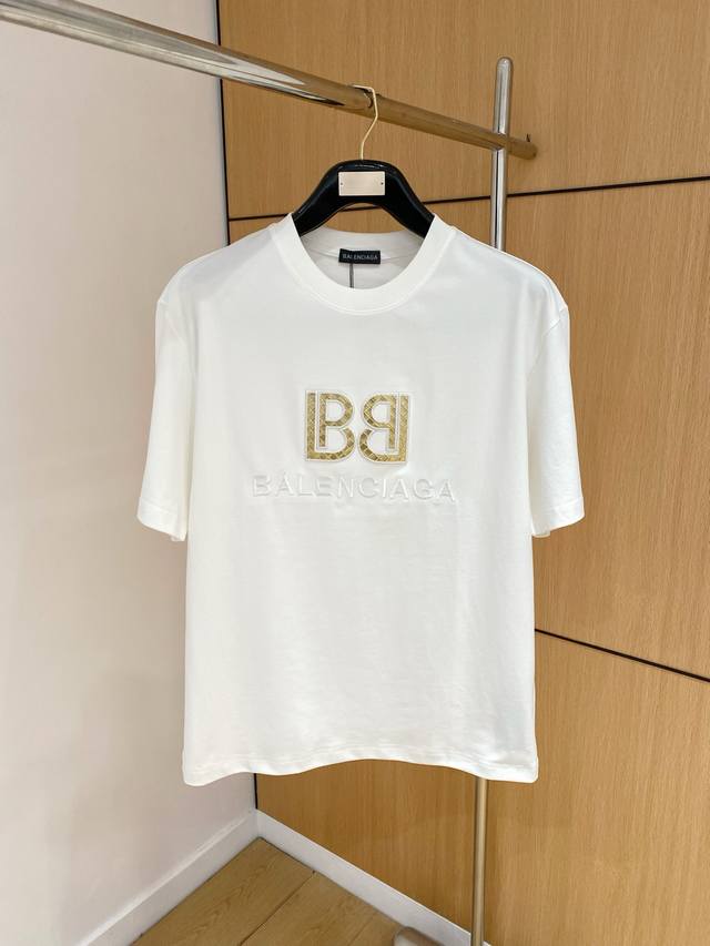 Ss Balenciaga pure cotton latest fabric classic logo pattern fashionable and sim