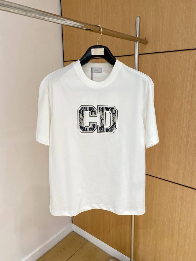 Ss Dior pure cotton latest fabric classic logo pattern Logo fashionable and simp