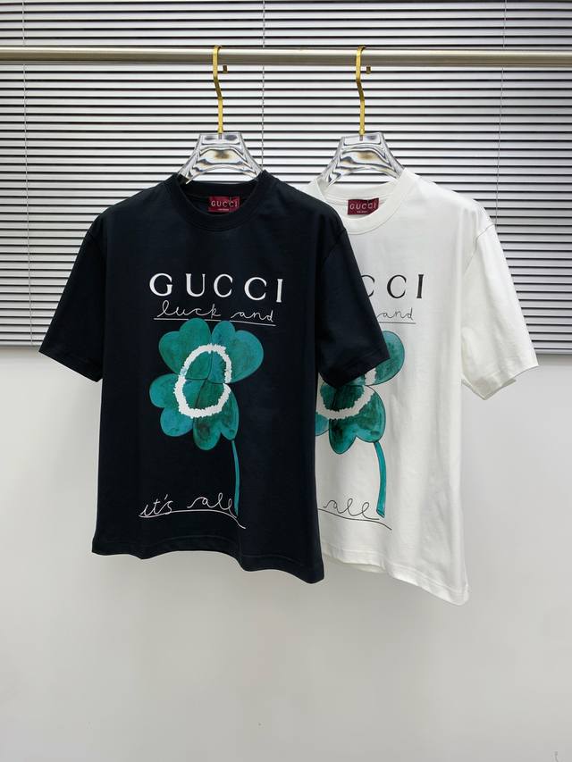 Ss Gucci pure cotton latest fabric classic logo pattern Logo fashionable and sim