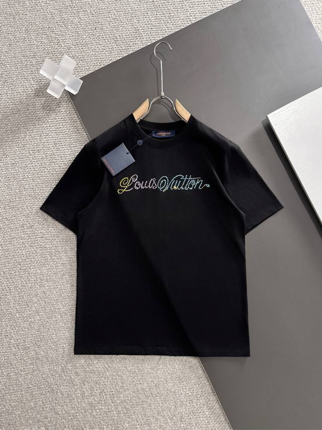 Lv 2025 Spring and Summer New Release Counter Latest Short-sleeved Round Neck T-